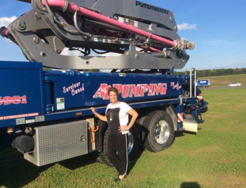Diana with Pink Pump Truck